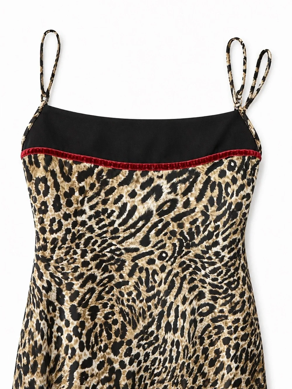 Delicates Leopard Print Satin Chemise Nightgown | Petite Medium